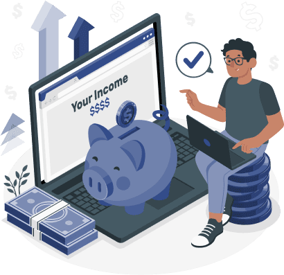 Earn Passive Income Illustration